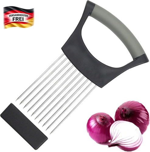 Edelstahl zwiebelschneider - edelstahl,