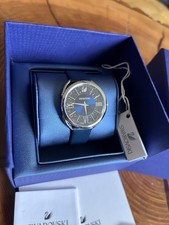 Swarovski 5452452 Crystalline Glam Damenuhr Lederarmband, Dunkelblau