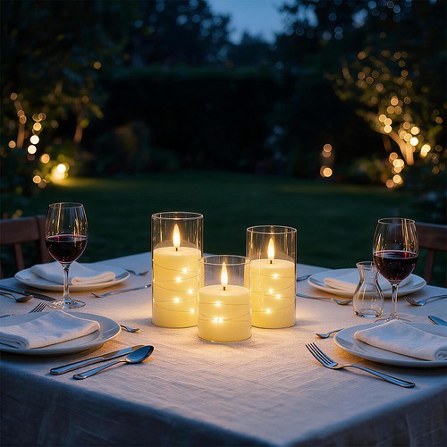 Led kerzen 5er set - kerzen,