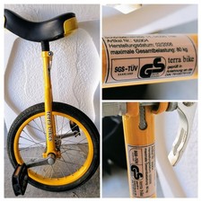 Einrad -Terra Bike - Gelb/Schwarz Kinderrad Fahrrad