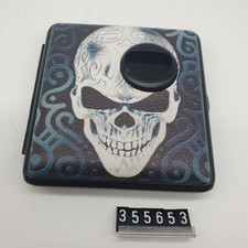 Skull Zigaretten-Etui Blau