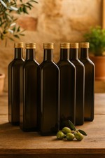 1000ml Grüne Maraska Flaschen leere Glasflasche mit Schraubverschluss  Eckig