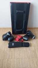 Kickbox Set - Trittkissen, 2 Paar Handschuhe, Schienbein- / Fuß-Schoner