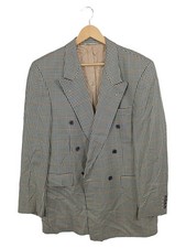 Roy Robson Herren Sakko kariert Doppelreiher Business Gr. 48/M Mehrfarbig