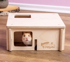 Bunny Labyrinth Mini, Haus Holz Nager Hamster Hamsterhaus Beschäftigung Holzhaus