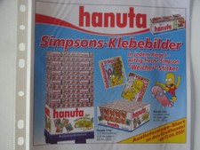 Ferrero Werbung 2007 / Hanuta Simpsons-Klebebilder