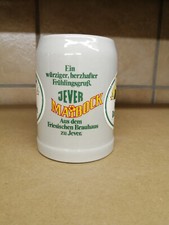 Jever Bierkrug Seidel Keramik Stein Rarität 0,5 l Maibock Geschmackssache