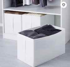 IKEA SKUBB Aufbewahrungsboxen (3er Pack) 🤍 weiß Stoff faltbar - nagelneu versiegelt