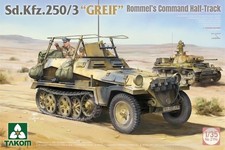 Takom 1/35 Scale German SdKfz 250/3 "Greif" Rommel's WWII Half-Track Kit #02194