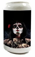 Spardose Jahreszeiten Tod Keramik bedruckt