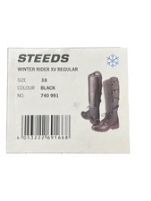 Warme Damen Winter Reitstiefel STEEDS Winter Rider XV Regular Gr. 38, Schwarz