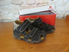 Jungen Elefanten Sandalen Gr. 24 Klettverschluß Echtleder schwarz/grau, OVP