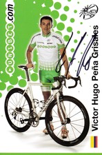 Autogrammkarte,Team  Unibet 2007,signiert Victor Hugo Pena