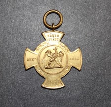 Preußen Erinnerungskreuz 1866 "Königgrätz" Bronze goldglänzend tolle Erhaltung