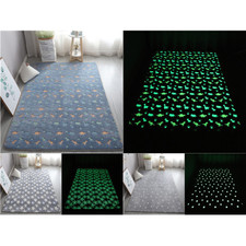 Teppich Kinderzimmer Leuchtend Kinderteppich Fluoreszent Spielteppich waschbar