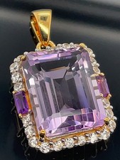 *SCHMUCKJAGD* ANHÄNGER 925/- SILBER VERG. MIT AMETHYST UND ZIRKON