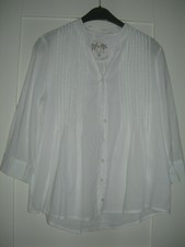 Damen Langarmbluse  "she" weiß - Gr. 38 - gebraucht- guter Zustand