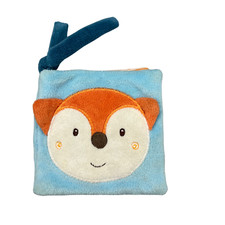 Pusblu DM Kinderwagen Stoffbuch Buggybuch Knistert Spiegel Fuchs Blau Wolke