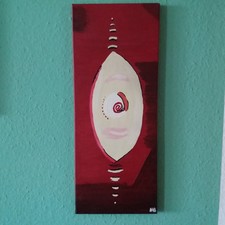 Acrylbild abstraktes Oval