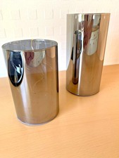  2 LED Deko Licht Glas 15-20cm Tisch-Fenster-Lampe-Leuchte / Zylinder beleuchtet