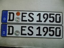 KfZ-Nummernschilder  und entwertet - aus Düsseldorf