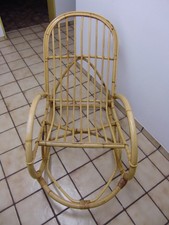 Schaukelstuhl, Rattan, gebraucht