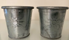 IKEA 2er Set Übertopf Blumentopf Metall Klein Töpfe