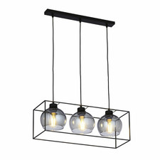 TK Lighting Lineare-Pendelleuchte Deckenleuchte Hängelampe Lampe 3-flamm463