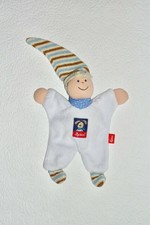 Sigikid Lilalummerle Puppe Wichtel 40726 weiß Schmusetuch Schnuffeltuch wie NEU