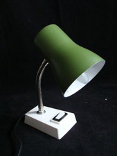 tolle kleine 70er Jahre Nachttischlampe von SiS Typ 823 Lampe Tischlampe grün