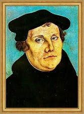 Bildnis Martin Luthers Lukas Cranach Reformator Sankt Bibel H A3 0193 Gerahmt