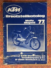 Ersatzteilkatalog für KTM Mofa/Moped 505 Schalt.+Autom.  Typ 77, gebraucht,orig.