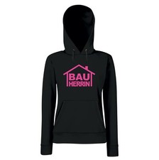 Damen Hoodie Bauherrin Hausbau Richtfest Kapuzenpullover Geschenkidee DIY XS-L