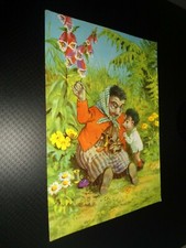 Alte AK Igel Igelfamilie