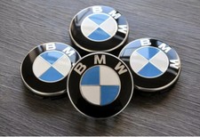 4x BMW 56mm Emblem Nabendeckel 2er 3er 5er 6er 7er X1 X2 X3 X4 X5 X7  56mm