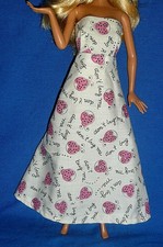 Vintage Barbie Größe hausgemachtes Marienkäfer 'Don't Bug Me' Marienkäfer Druck trägerloses Maxikleid 