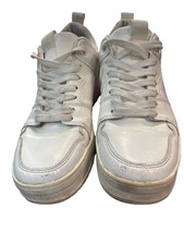 Zara Weiß Lace up Round Toe Turnschuhe Frauen Größe 6 (v28)