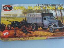 Airfix- Opel Blitz  + PAK 40 , HO Scale, 1-76 Bausatz, Teile teilw.lose komplett