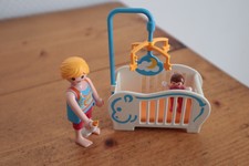 Playmobil Babyzimmer 4286 Puppenhaus Möbel Baby Bett Mutter Mama Life Fun