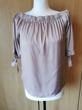 H&M Bluse offshoulder Shirt rose nude Gr.36
