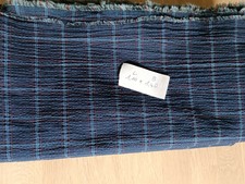 schöner Baumwollstoff Blau kariert