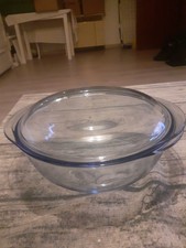 Glasschüssel + Deckel 21cm Salatschüssel Servierschüssel Stapelschüssel Schale