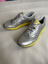 Nike Air Max 1 one Schuhe EU 45 US 11  mesh silber gelb QS PRM top!!