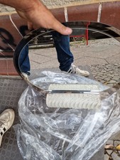 SUPER SCHÖNER BADSPIEGEL BAD SPIEGEL MIT RAUCHGLAS MIT  WANDLAMPEN LAMPEN 