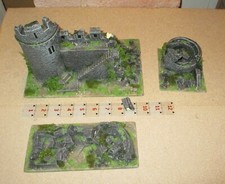 Fantasy Medival Freebooters Saga - Tabletop Terrain Gelände - Burg Ruinen Set