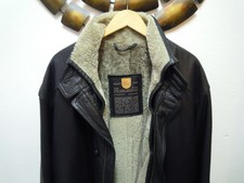 3in1 PEARLWOOD Marken Leder Jacke + Weste Gr.L 52 Fell Weste rausnehmbar Herren