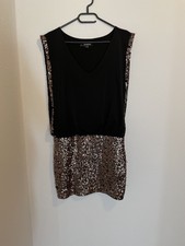 bebe - Damen Abendkleid Dress Kleid Glitzer Schwarz Gr. S - NEU !!