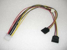 SATA Strom Adapter Kabel Verteiler 4pin Molex Buchse auf 2x SATA Buchse 32cm