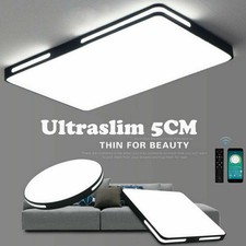 Led Deckenlampe Deckenleuchte Dimmbar Modell mit FB & App Wohnzimmer Deckenlampe