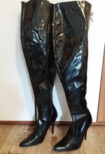 DAMENSTIEFEL- SEXY - STILETTOABSATZ - SCHENKELHOCH - REIßVERSCHLUSS - Gr 43